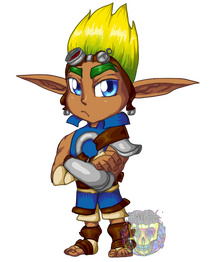 Jak in the Super Puzzle Fighter II: Turbo style.